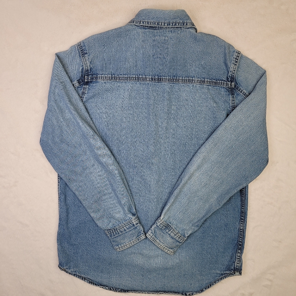 LEVI'S men's classic fit denim long sleve small - Picture 7 of 8